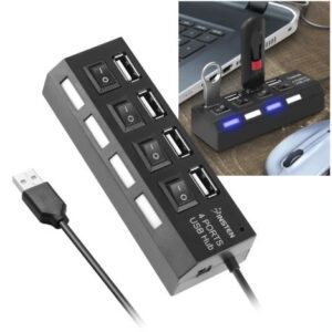 USB Hub 4 Port with Switch